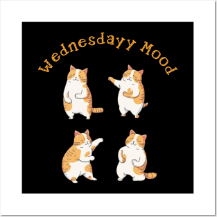 Cat in wednesday mood Posters and Art